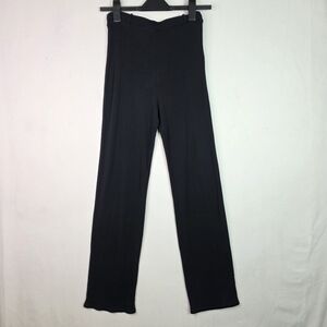 SHAN Ribbed high rise flare lightweight Cover up beach pull on  pants